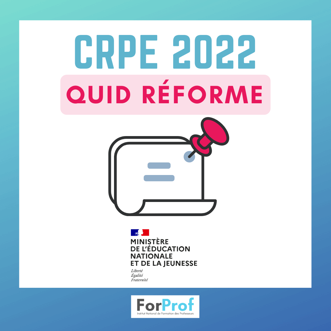 Quel Livre Pour Préparer Le Crpe 2022 Reforme CRPE 2022 : QUID